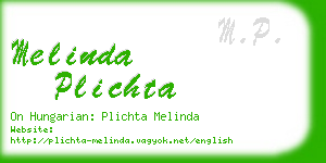 melinda plichta business card